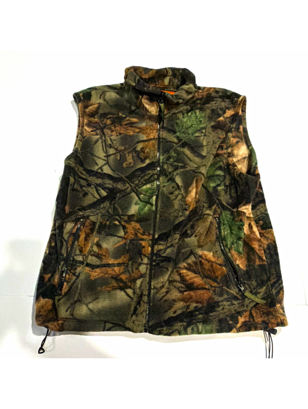 Trail Crest Full Zip Hunting Vest Leafy Green Camo Polyester Unisex size M